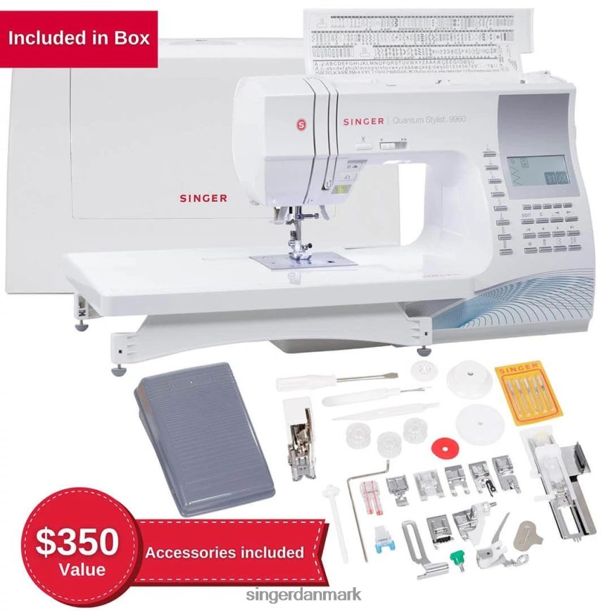 SINGER quantum stylist 9960 symaskine maskiner 26J46V40
