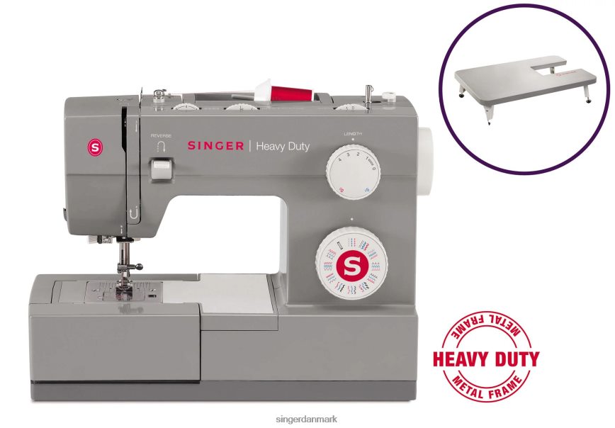 SINGER heavy duty 4432 symaskine forlængerbord bundt maskiner 26J46V17