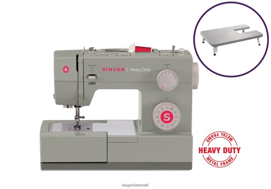 SINGER heavy duty 4452 og forlængerbordsbundt maskiner 26J46V4