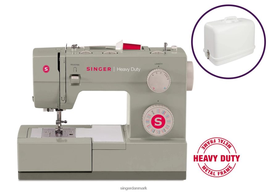 SINGER heavy duty 4452 og hårdt etui bundt maskiner 26J46V16
