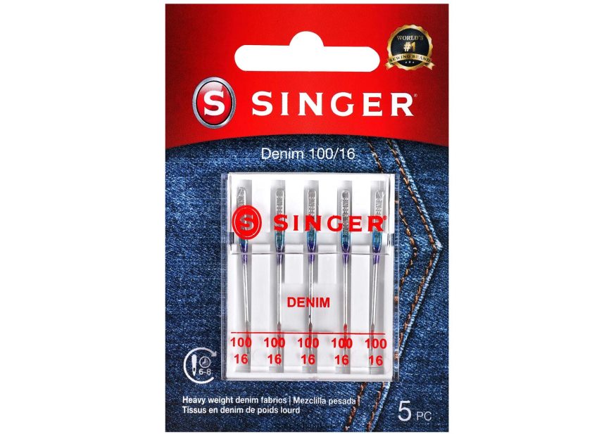 SINGER denimnåle, str. 100/16 tilbehør 26J46V88