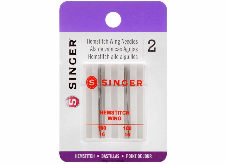 SINGER hulsøms-vingenåle, str. 100/16 tilbehør 26J46V119