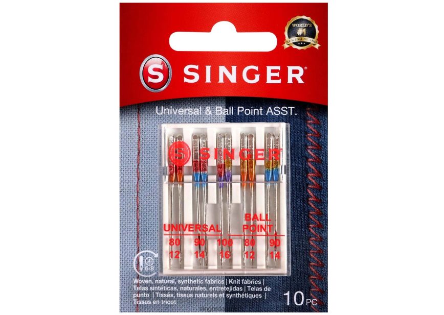 SINGER universal- og kuglespidsnåle i forskellige størrelser tilbehør 26J46V116