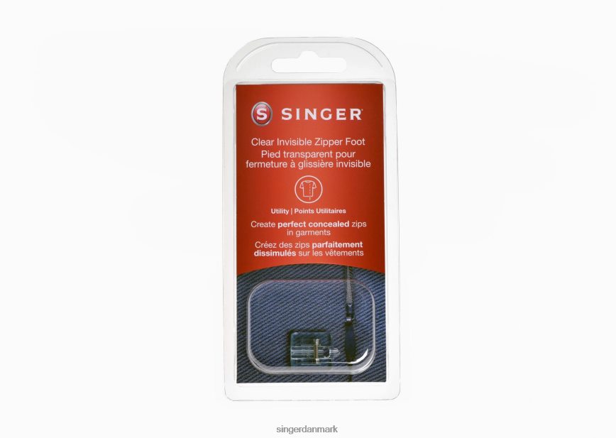 SINGER usynlig lynlåsfod til se91-seriens sy- og broderimaskiner tilbehør 26J46V105